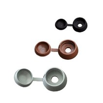PVC 볼트캡 목조주택부속 나사볼트 연결너트 공구 가구 철 철물 볼트너트, 8.볼트캡/12X43/회색/MG