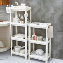 엠케이리빙 다용도 사각 스탠드 선반 욕실 화장실 수납 틈새 공간활용 정리대, 사각-3단, 1개