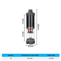 어항 수족관 아쿠아리움 배설물 수집기 화장실 자동 필터 청소 탱크 with air oxygen pump, ymt-m, 한 사이즈