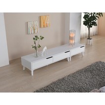 1년AS 드라마협찬 3칸 낮은 거실 AV 티비거실장1200 거치대 우드 엔틱 원룸, 화이트