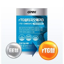 GNM자연의품격 rTG 알티지 오메가3, 60캡슐, 3개