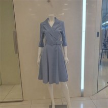 린 NC13 카라넥 A라인 벨티트 원피스 LGOPLF9600