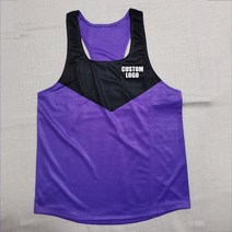 마라톤싱글렛 마라톤상의 민소매 육상복 달리기 싱글렛 민소매 조끼 육상유니폼 트레일러닝조끼 트레일러닝베스트, 보라색 로고, s