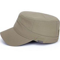 레드샤크 퀵 드라이 카뎃 육군 모자 방수 밀리터리 플랫 탑 야구 아빠 선캡 야외 스포츠 그레이-, Khaki