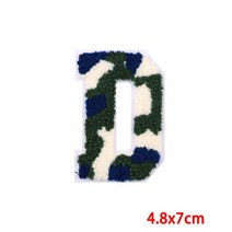 3색 스플라이싱 글자 패치 스팽글 의류 가방용 철 액세서리 알파벳 아플리케, 04 D