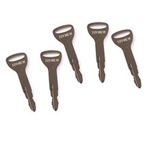 5 Ignition Keys 57591-23330-71 A62597 162597 for Toyota Forklift, 1
