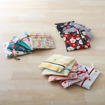 [천삼백케이] [나미꼬의퀼트카페] 정사각 납작 생리대파우치 만들기 15cm파우치, 단품