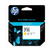 HP (No.711)정품잉크플로터 3WX00A검정(구.CZ129A)/CZ130A파랑/CZ131A빨강/CZ132A노랑/3WX01A검정(대용량) T120/T130/ T520/ T530, 노랑