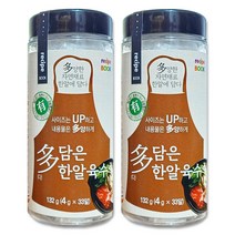 다담은 한알육수 동전육수 코인 고체 천연조미료, 2병