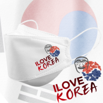 인쇄마스크 아이러브코리아 대한민국 태극기 마스크 25매 모델명 dki_5 KF94 3D입체형