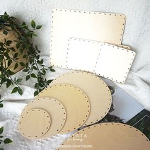 마타타 라탄 재료 라탄바닥 UV코팅 자작나무 플레이트 라탄공예합판모음, 4.원형(250 x 250mm 4T)
