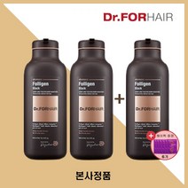 [장윤정샴푸] 닥터포헤어 폴리젠 블랙샴푸 새치커버 염색샴푸 300ml + 헤어팩, 장윤정샴푸3개+헤어팩6개