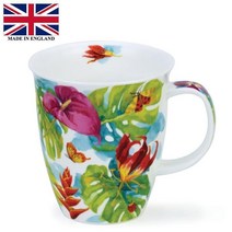 두눈 네비스 본 차이나 머그 컵 트로피카나 레드 릴리 480ml 1 개 Dunoon Nevis Bone China Mug