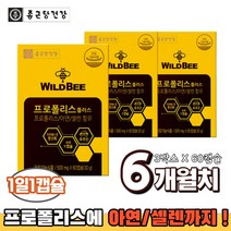 종근당건강 호주산 호주 프로폴리스 아연 2개월분 propolis zinc flavonoid, 3박스