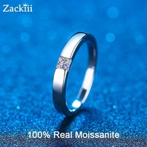 다이아몬드 예물반지 커플링 결혼 인증 0.3ct 프린세스 컷 모이사나이트 약혼 반지 실험실 웨딩 밴드 심플 유니섹스 신부 반지 세트 커플 링