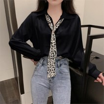 [겟잇미] [당일출고] 브이넥카라 기본 블라우스 타이 SET (7849527)