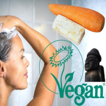 슬록 당근바 비건 샴푸바 두피진정 약산성 실리콘없는 천연계면활성제샴푸/독일 더마테스트 엑셀런트등급, 당근바샴푸바