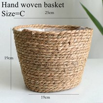 꽃바구니 양재꽃시장 꽃바구니배달수제 짠 해초 저장 바구니 접는 배꼽 정원 꽃 냄비 식물 밀짚 상자 홈, 05 24903, 한개옵션1
