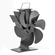 펠렛연소기 티타늄 화목 난로 펠릿 거꾸로타는 리버스 백패킹 주물 캠핑용 벽 나무 난방 팬 6 블레이드 열 전원 팬 로그 우드 버너 친환경 조용하고 효율적인 열 분배, 협력사, 유형 1