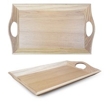 soooooo몰_우드 트레이 원목 손잡이 쟁반 2호 디저트 브런치 받침 깔끔 다용도 심플 받침대 주방 사각 주방대_더수sSHOP, 무옵션_상품_입니다_