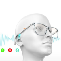 3D VR AR 스마트안경 블루투스 5.0 스마트 안경 지능형 TWS 음악 헤드셋 맞춤 처방 렌즈 광변색, [02] H2-C Anti-UV
