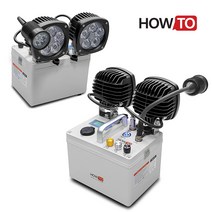 하우투 집어등 달초롱 쌍발 100W 더블 낚시 갈치 갑오징어 호래기 크리 루어 초강력, 달초롱 쌍발 9.9시간 고속충전기