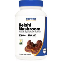 뉴트리코스트 영지 버섯 1500mg 캡슐, 1개, 120개입, 120정