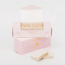 더스완 저자극 순면 내추럴 코튼 패드 비건 화장솜 80매, 1BOX