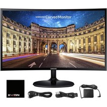 Boomph 삼성 Samsung CF390 27인치 16:9 커브드 LCD FHD 1920x1080 멀티미디어 개인용 비즈니스용 HDMI VGA VESA 마운트 가능 아이 세이버, 27 Inch