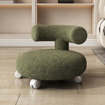 바퀴달린의자 낮은의자 스텝스툴 회전 의자 카페 원형 이동식 스툴, 마법사 녹색 색상환