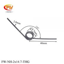 용수철 스프링 FIE 스테인레스 스틸 비틀림 커스텀 2.0mm206358, Stainless, 1pcs, 1개