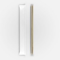 대림팩 일회용 나무젓가락 업소용 둥근형 무인쇄 종이포장 대나무젓가락 1000개