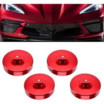 BILLFARO 4Pcs Jack Pad Jackingo Lift PadPuck Point Billet for Corvette C5 C6 C7 C8 els Including Bas, 레드