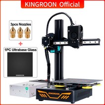 가정용 진공포장기 음식 KINGROON KP3S 3D 프린터 고정밀 인쇄 업그레이드 DIY FDM 3d 키트 터치 스크린 크기 180*180*180mm가정용 180*180*180m, 07 KP3S3.0 Nozzle Glass