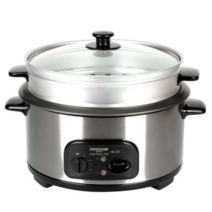 짐머만 2단 분리형 스팀쿡 멀티쿠커 ZMC-2323 전기찜기 전기냄비 찜 전골 샤브샤브 논스틱코팅