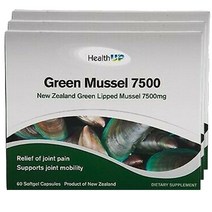 헬스업 뉴질랜드 그린머슬 7500 초록입홍합 오일 60정 3팩 HEALTH UP GREEN MUSSEL OIL 7500