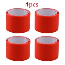 자전거 전자 벨 크락션 사이클링 반사 테이프 스트립 경고 팔찌 야외 러닝 낚시 안전 바인드 바지 다리 스트랩 형광 밴드 2 피스, Orange-4PCS, Orange-4PCS