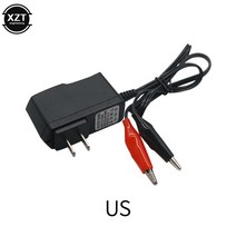 납산 배터리 7.5V 1A 납산 배터리 전원 어댑터 충전기 6V 자동차 오토바이 액세서리 라인 길이 60cm, 01 US