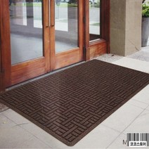 아파치밀스 코스트코 현관매트(대형) 업소용현관매트 실외현관매트, 에보니색(라이트그레이)