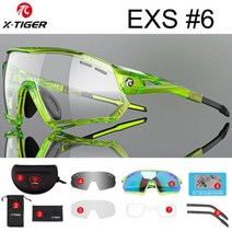 X-TIGER 사이클링 선글라스 UV400 MTB 레이싱 자전거 야외 하이킹 낚시, 3 Lens, Cycling Glasses 3P 6