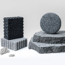 퓨어레인 매직스톤 다목적 주방 스펀지 수세미, 뱀부+블럭 세트