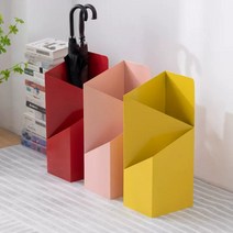 PEARL PANDA 호텔 철제 우산꽂이 2단 현관 인테리어 우산통 우산수납, 옐로우