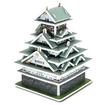 [동화오피스] 3D 우드락 입체퍼즐 건축모형만들기 1 / 6세 7세 유치원선물, 오사카 성