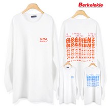 버클리클 그라디언트 여성 롱티 긴팔 티셔츠 여자 루즈핏 티