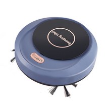 YSSHOP Hardfloor를 위한 1200mAh 조용한 청소 강한 흡입 청소하는 무선 로봇, 플라스틱 및 전자 부품, 파란색