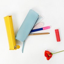 td 토단 취미키트 가죽 물방울 필통 만들기-1인세트 가죽필통DIY, 머스타드