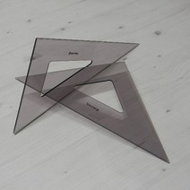 30cm 무선-송화산업 제도용 잉킹 삼각자 2개세트