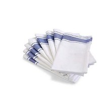 주방행주 린넨타올 면행주 스트라이프 면 100프로 8개입 냅킨, 8, 푸른