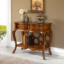 [유캐슬] 마호가니 원목 엔틱 쿠스노 콘솔장, B타입