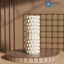 APRILSHOP 다리 마사지 롤러 롤러 마른 다리 강화 판다리 근육 이완 전문 헬스 기구 가정용 폼롤러 슈트, 아이보리, 늑대이빨 30cm